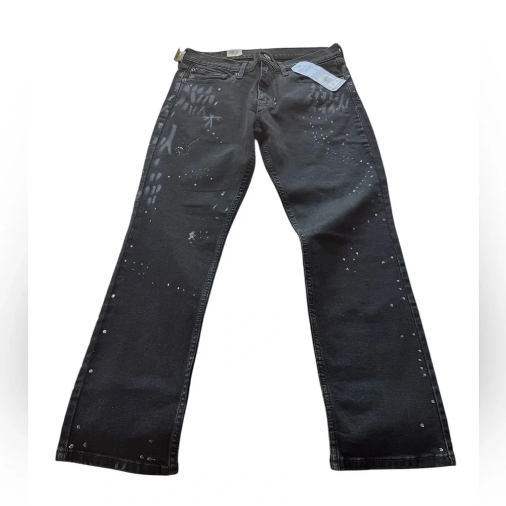 Levi struss. Levi's Black Slim Straight Jeans with Modern Texture